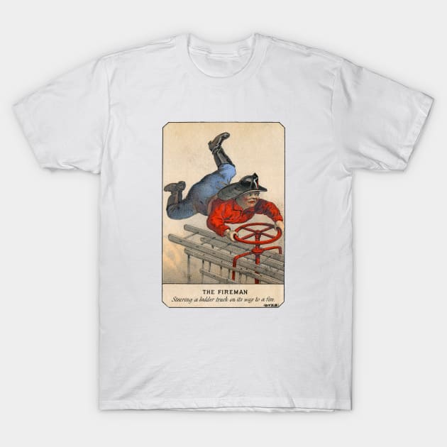 1881 The Life of a Fireman no.4 T-Shirt by historicimage